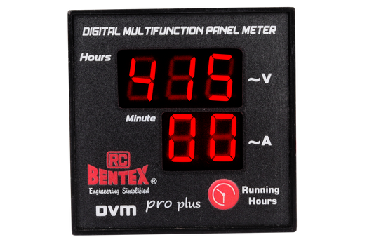 Three Phase Digital Volt & Amp Meter with Hours 0A-50A & 20-500V