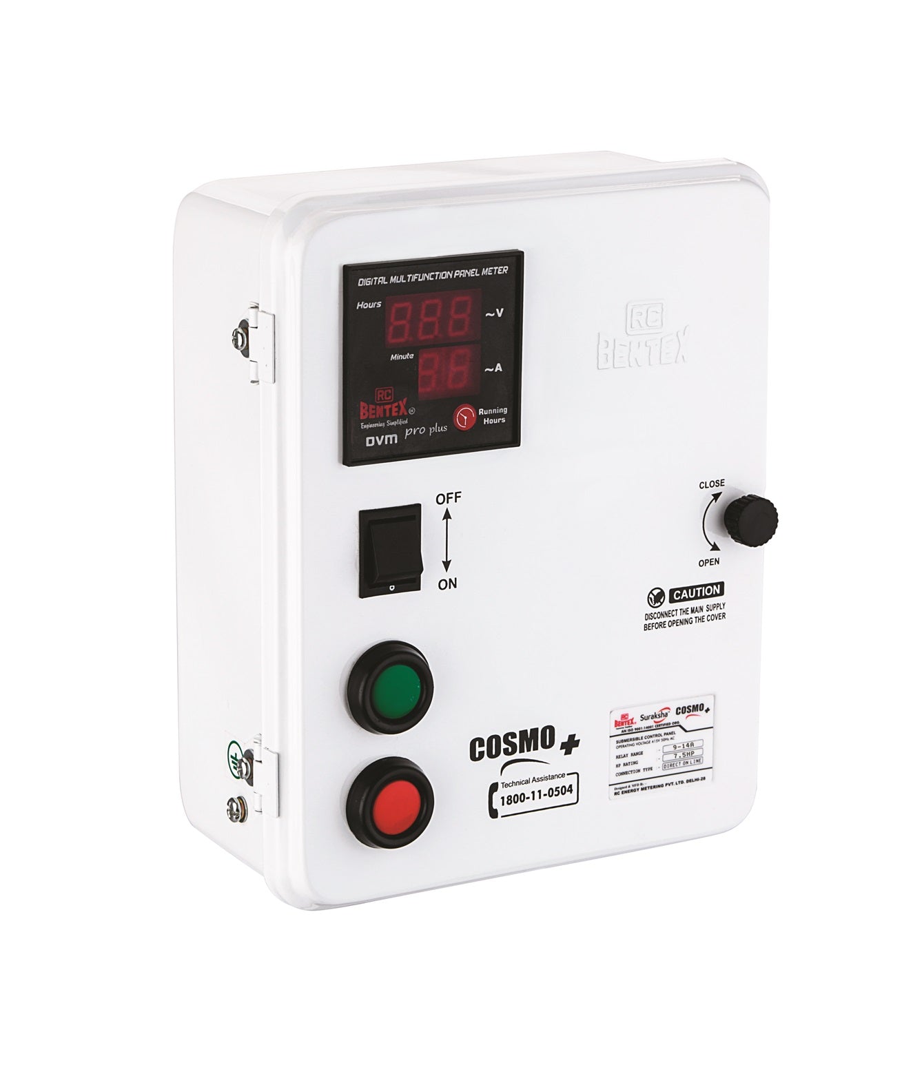 Suraksha COSMO + with Hour Meter DOL Submersible Control Panel Optional Relay Range